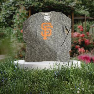 MLB Genuine Merchandise Mens San Francisco Giants SF Sweater Pullover Grey NWT